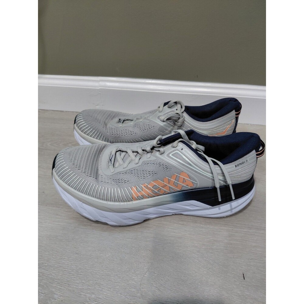 Size 12 - Hoka One One HOKA Bondi 7 Lunar Rock Black Iris Women's Sneakers